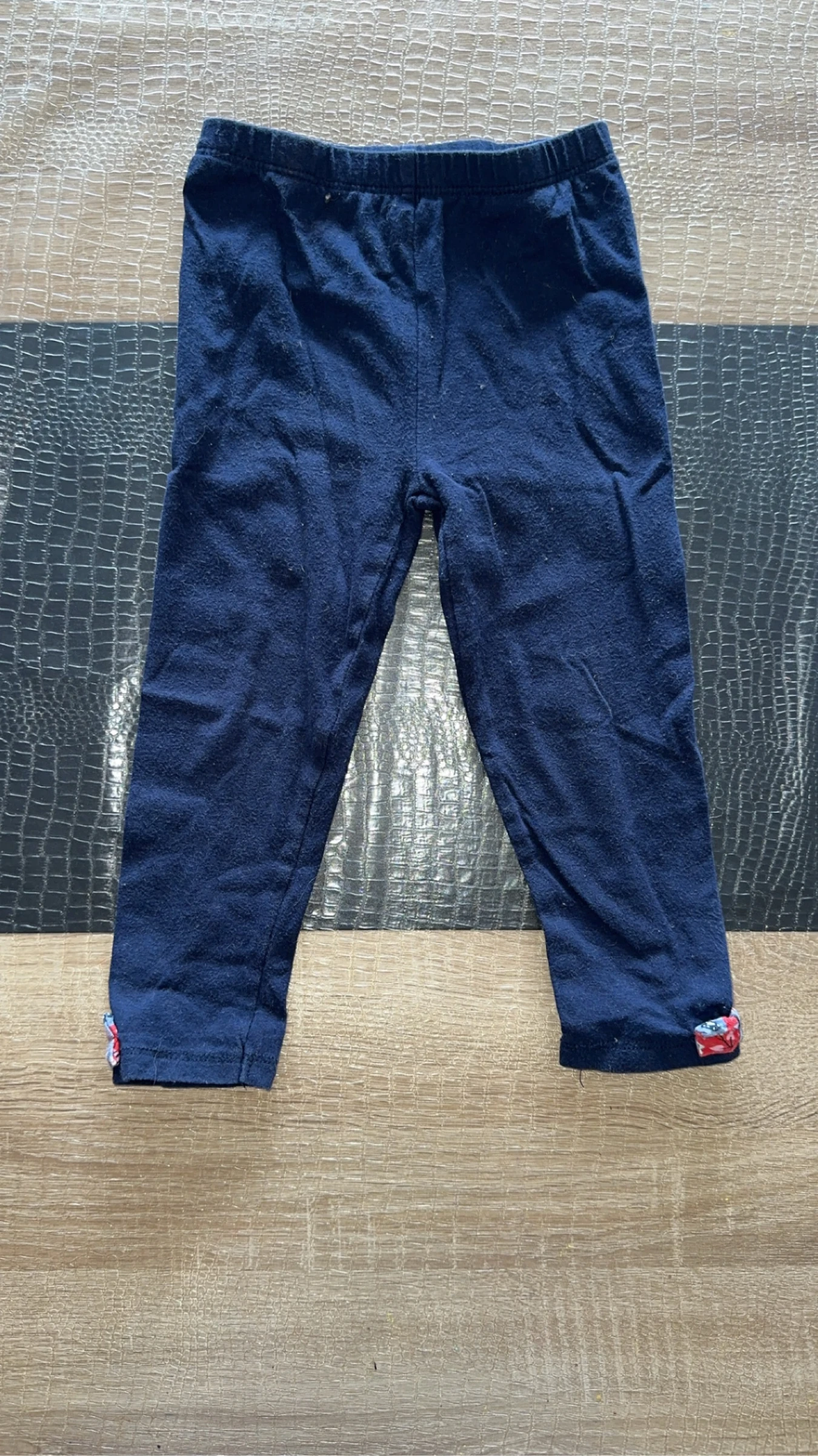 Legging petite fille bleu 
